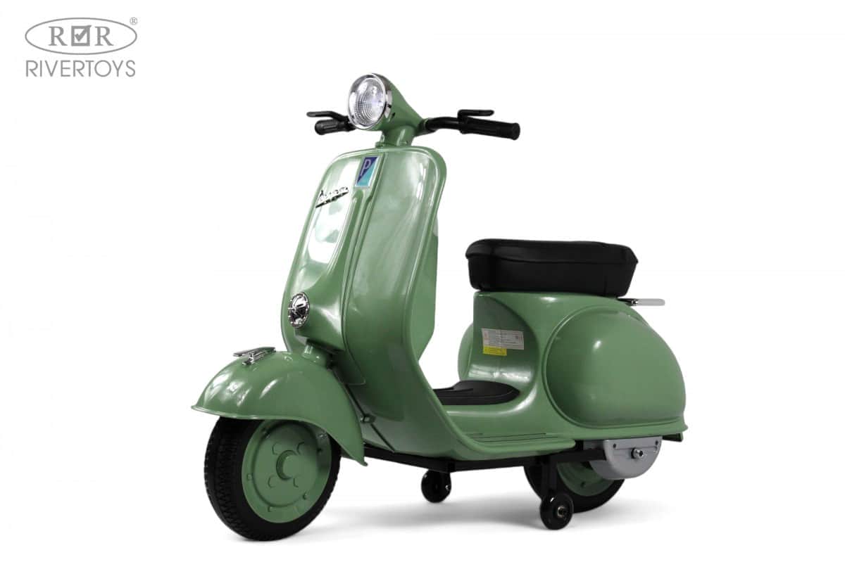 картинка Детский электроскутер VESPA (M888MM) зеленый 