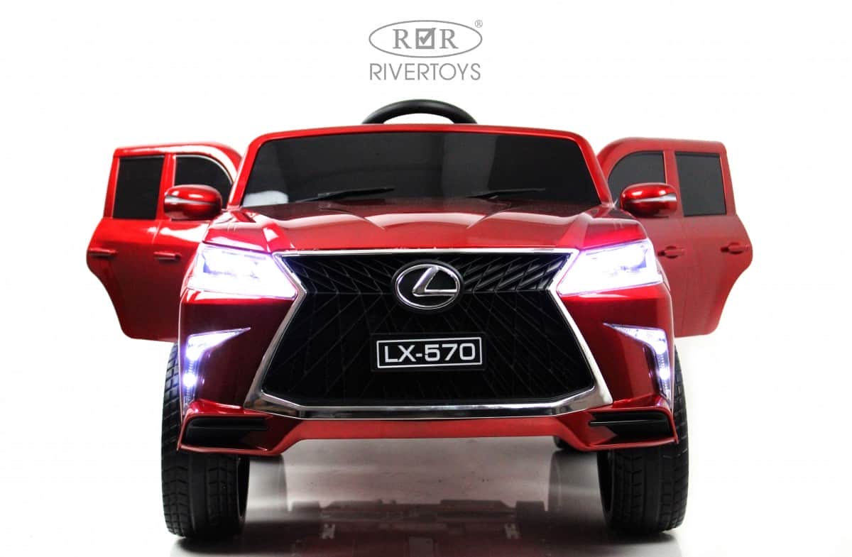 картинка Детский электромобиль Lexus 570 (E555EE) красный глянец 