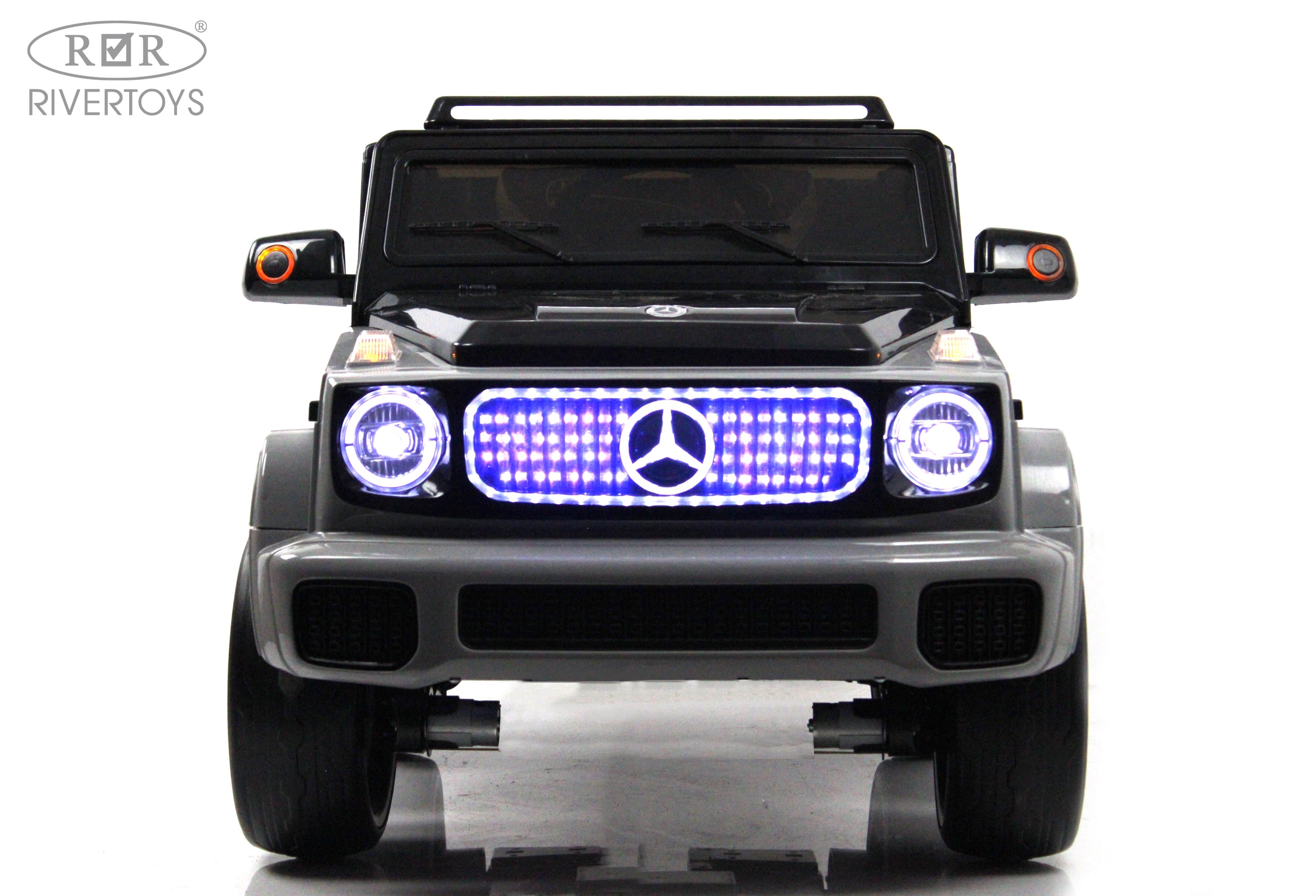 картинка Детский электромобиль Mercedes-Benz EQG (E222EE) серый 
