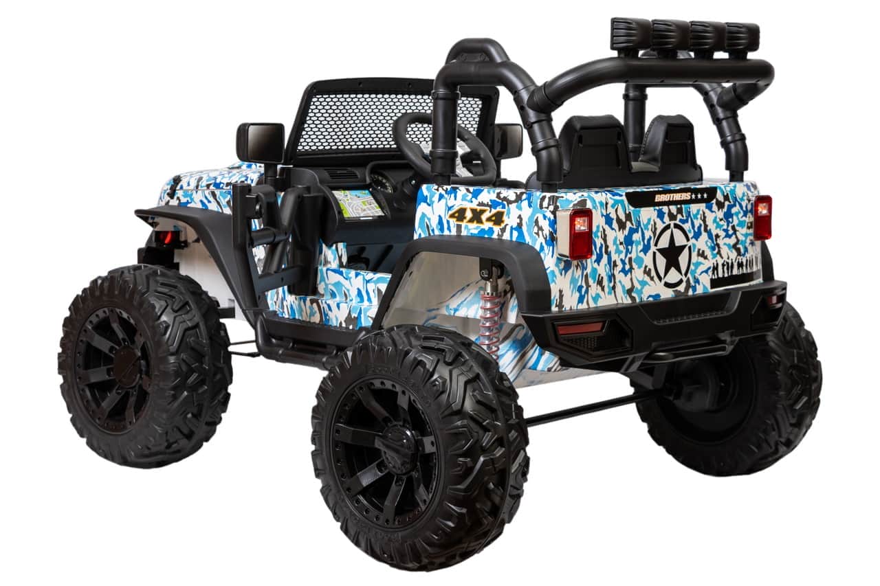 картинка Джип Jeep 24V JC666 Хаки синий краска 