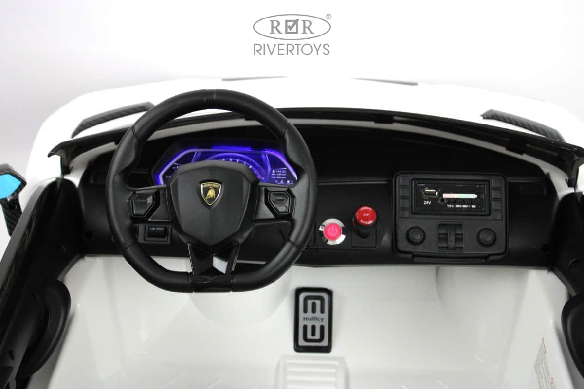 картинка Детский электромобиль Lamborghini Aventador SVJ (A111MP) белый 