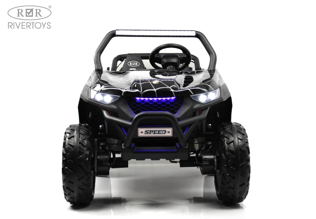 картинка Детский электромобиль T777TT 4WD черный Spider 