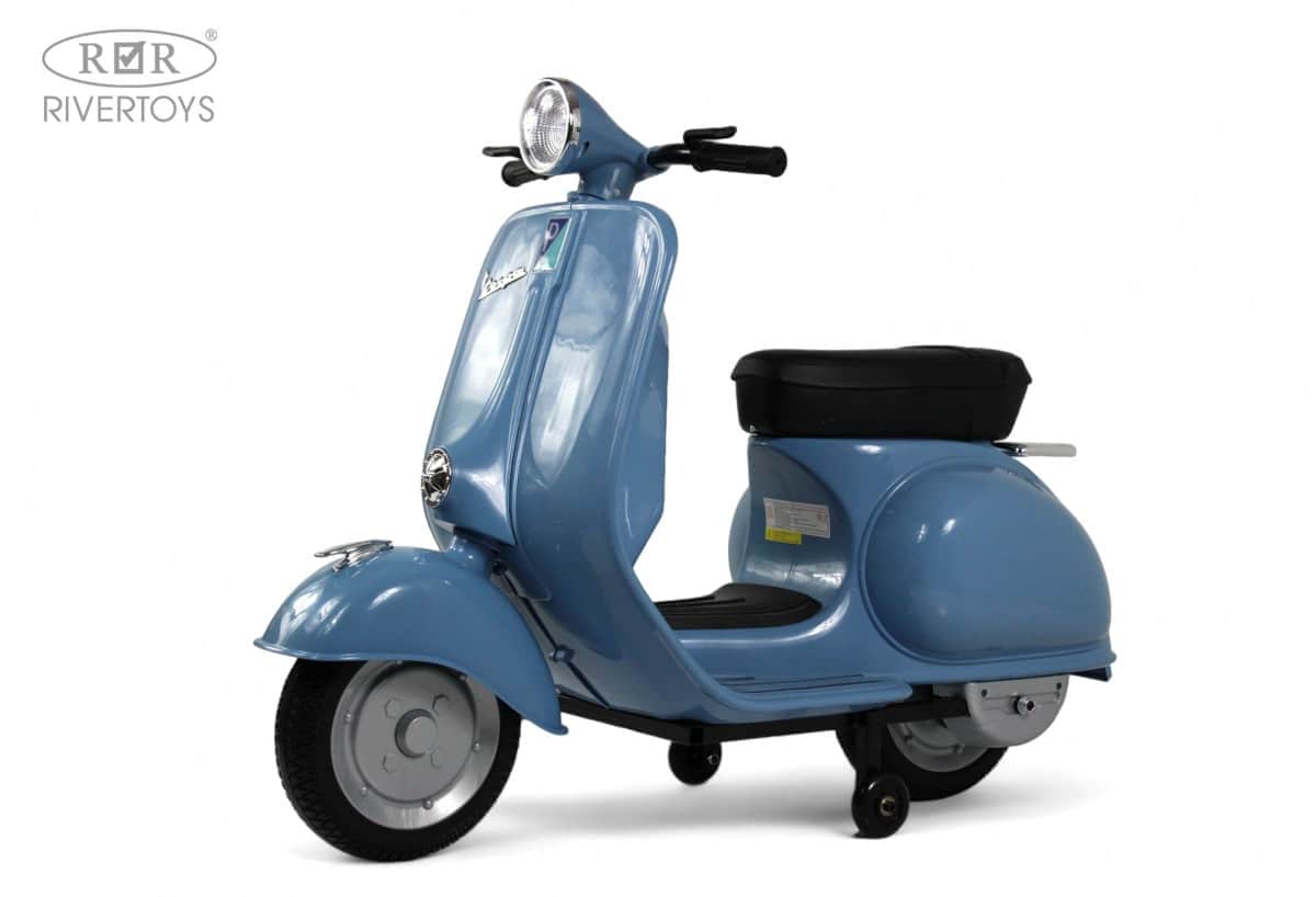 картинка Детский электроскутер VESPA (M888MM) синий 