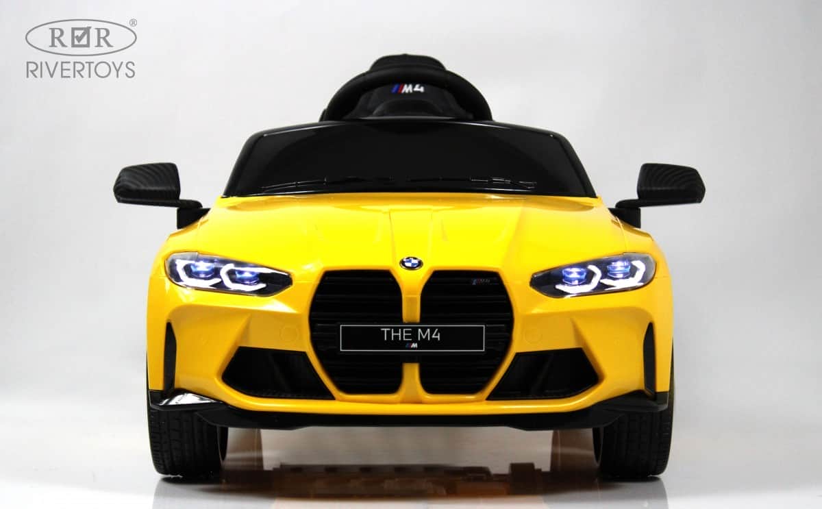 картинка Детский электромобиль BMW M4 (A004AA) желтый 