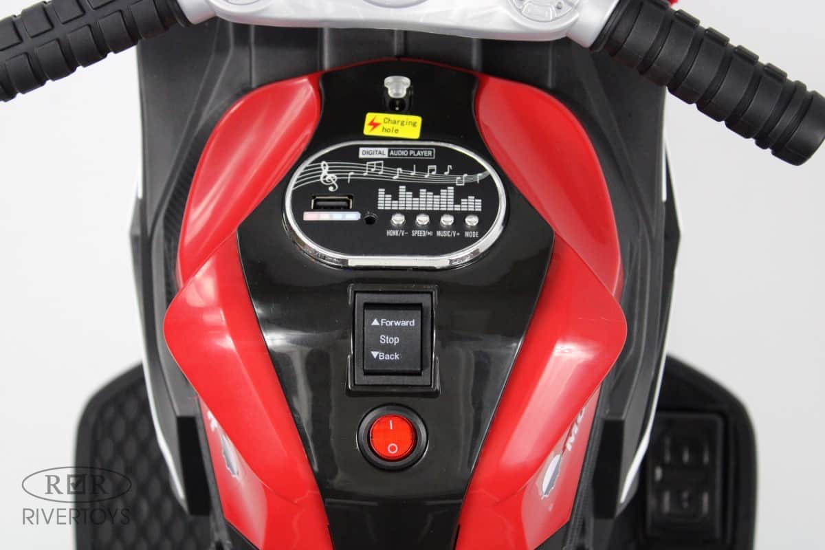 картинка Детский электромотоцикл K222AM красный 