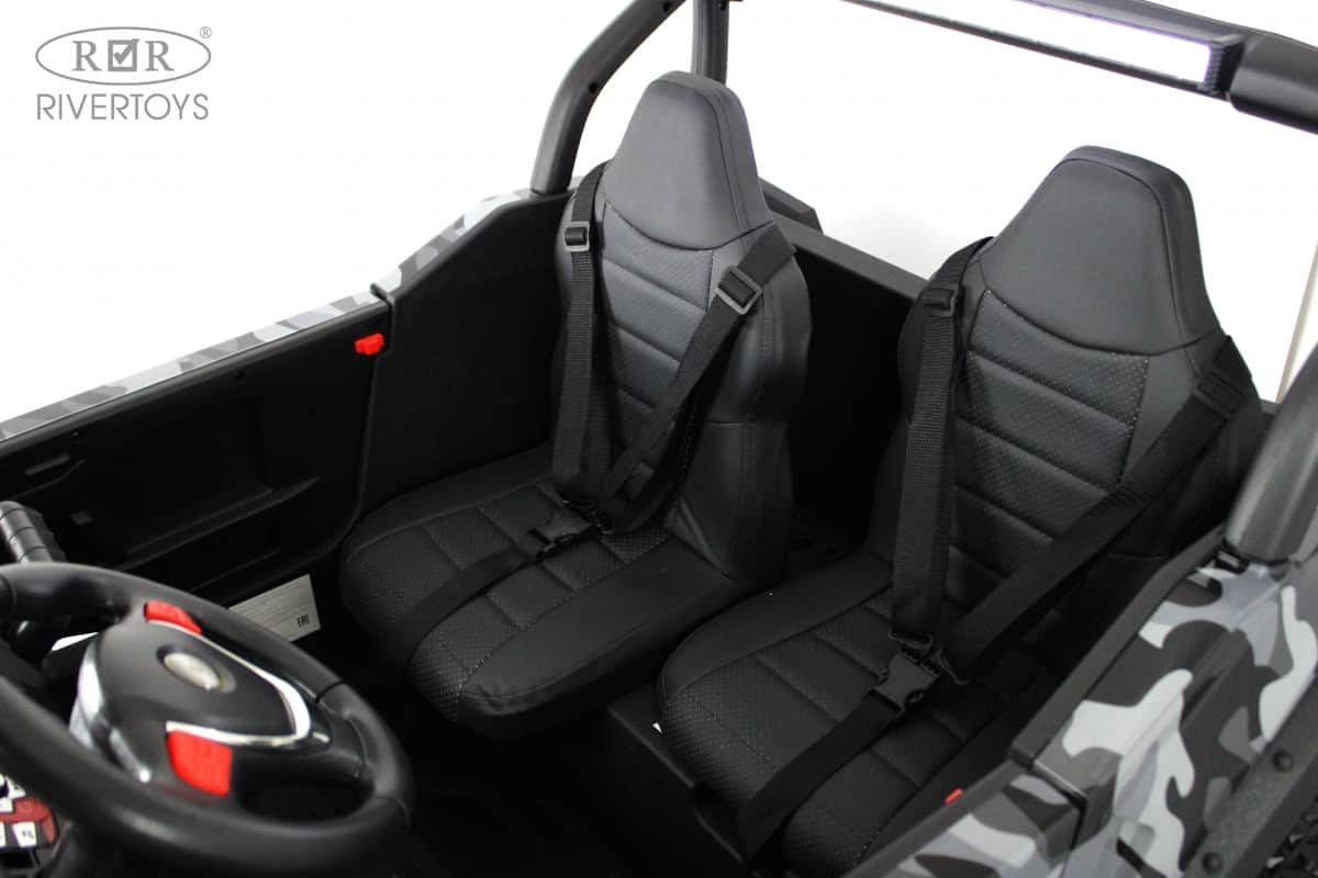 картинка Детский электромобиль P333PP (Buggy) серый камуфляж 