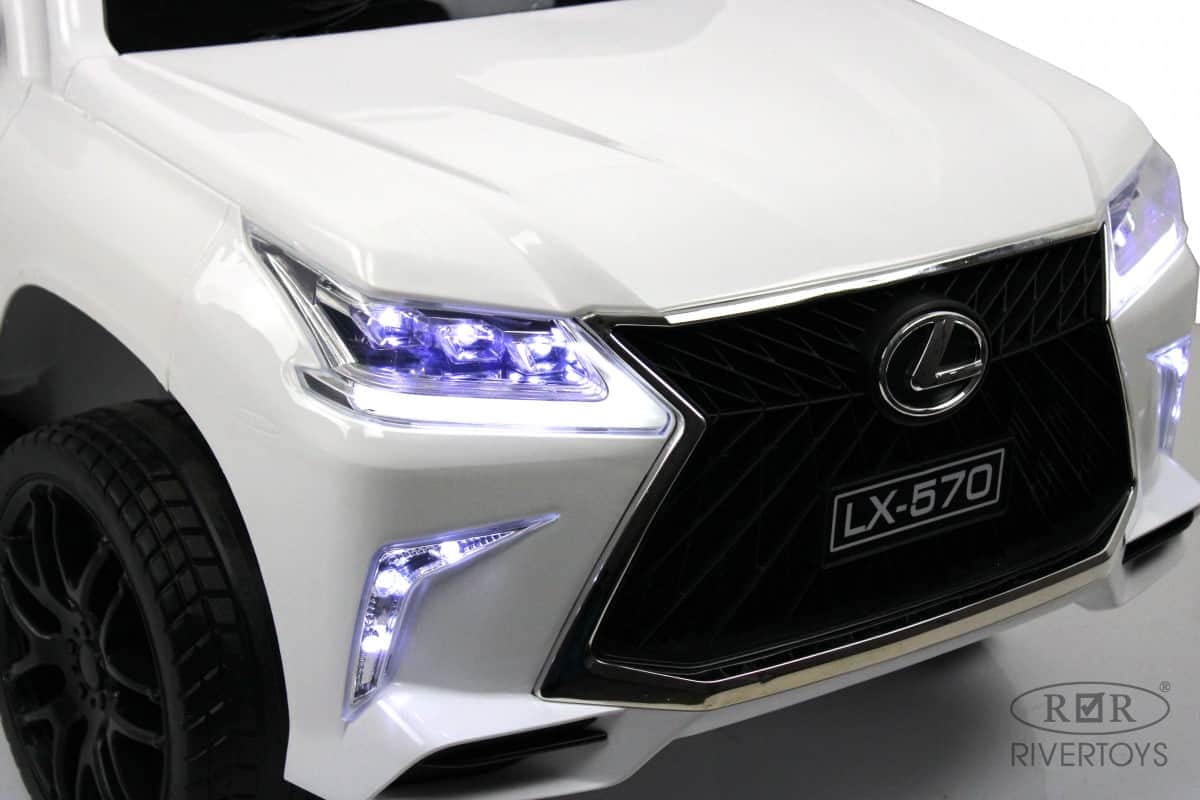 картинка Детский электромобиль Lexus 570 (E555EE) белый 