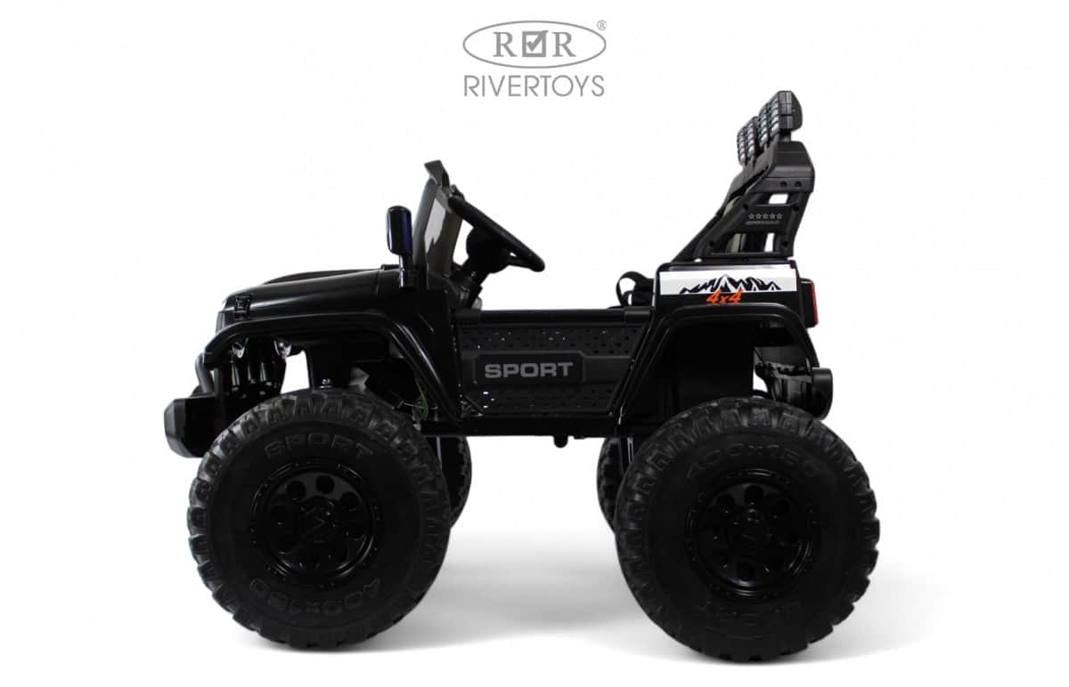 картинка Детский электромобиль Jeep A222AA черный 
