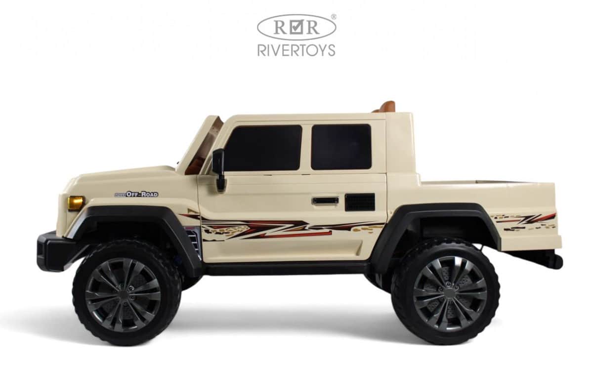 картинка Детский электромобиль Pick-Up E555KX хаки 