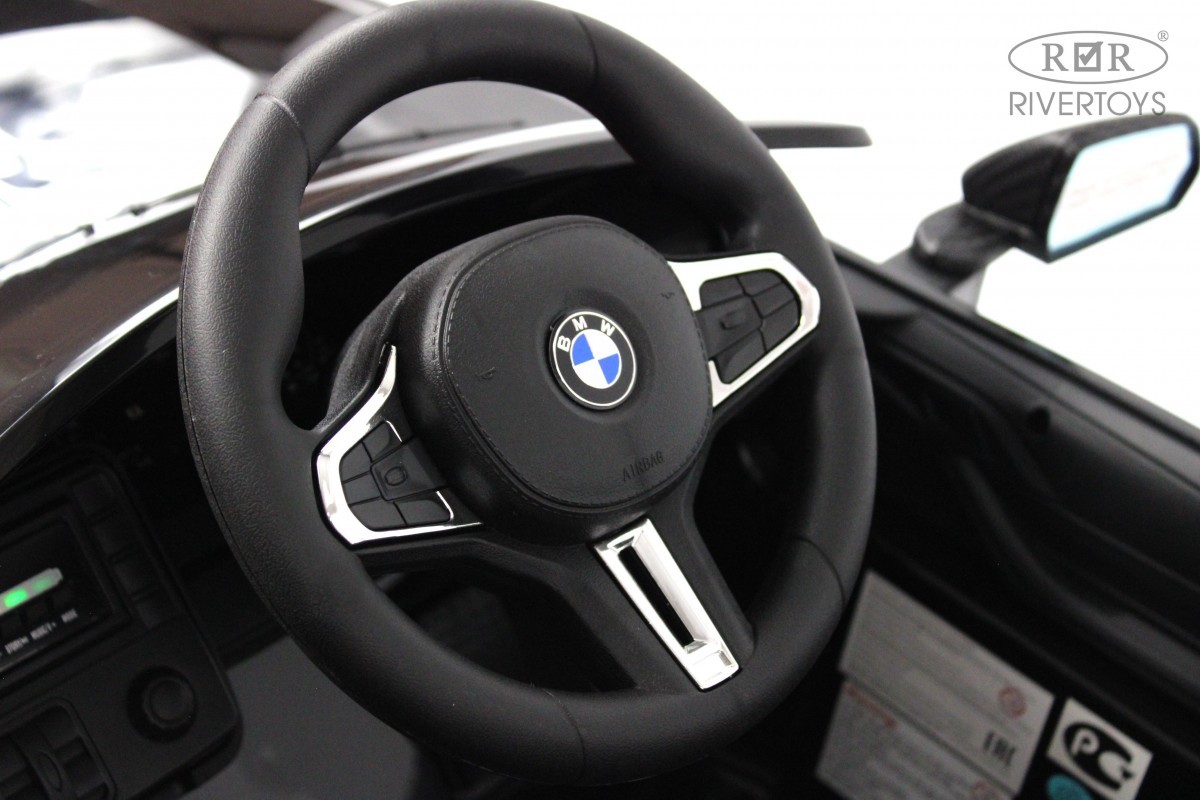 картинка Детский электромобиль BMW M4 (A004AA) черный глянец 
