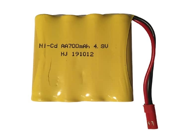 картинка Аккумулятор Ni-Cd 4.8V 700 mAh (разъем JST) - NICD-48F-700-JST 