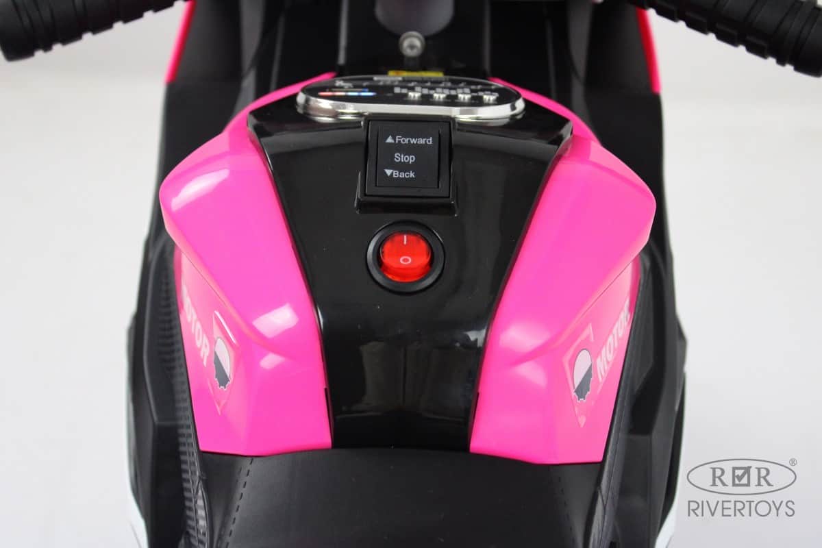 картинка Детский электромотоцикл K222AM розовый 