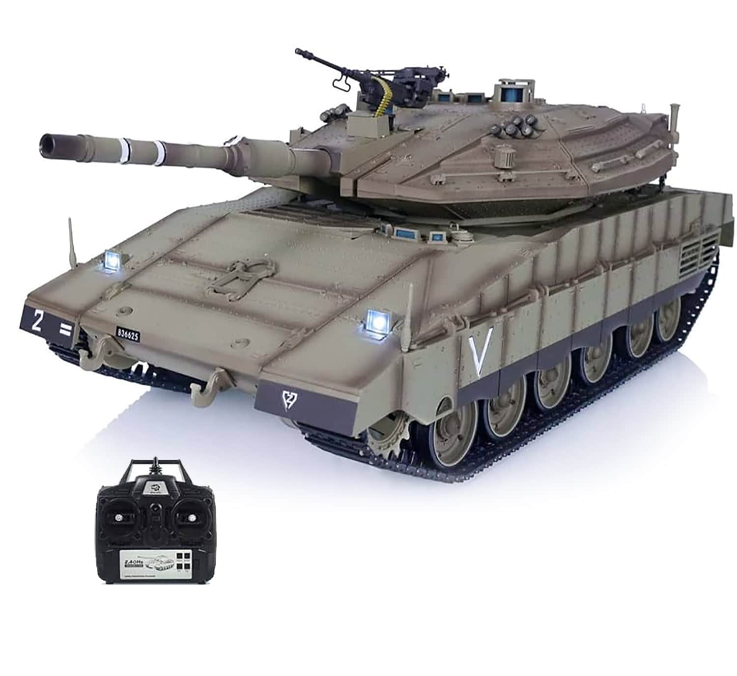 картинка Радиоуправляемый танк Heng Long Merkava MK4 V7.0 масштаб 1:16 2.4G - 3958-1-V7 