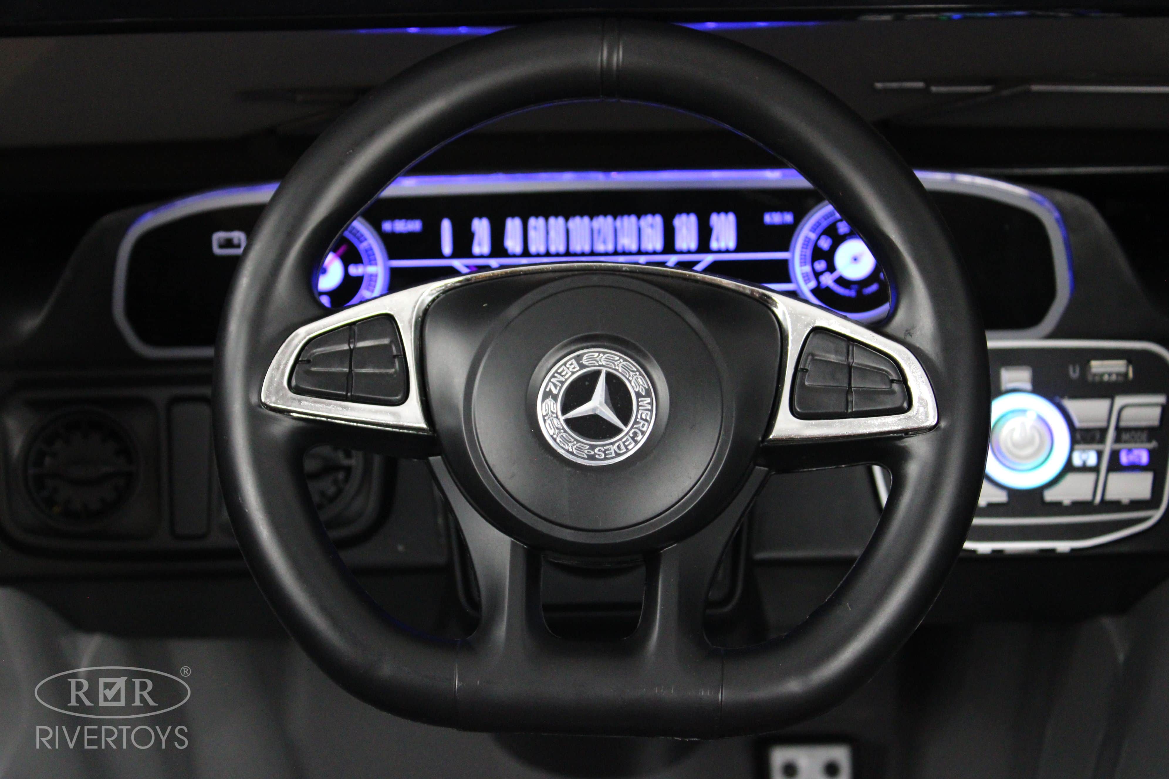 картинка Детский электромобиль Mercedes-Benz EQG (E222EE) серый 