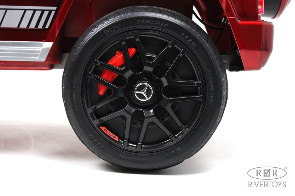 картинка Детский электромобиль Mercedes-Benz G63 (K999KK) вишневый глянец 