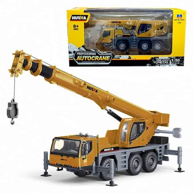 картинка Металлический грузовик - кран со стрелой Huina 1:50 - HN1702 