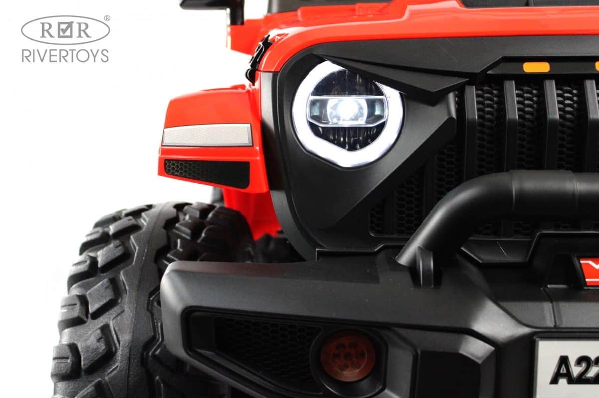 картинка Детский электромобиль Jeep A222AA красный 