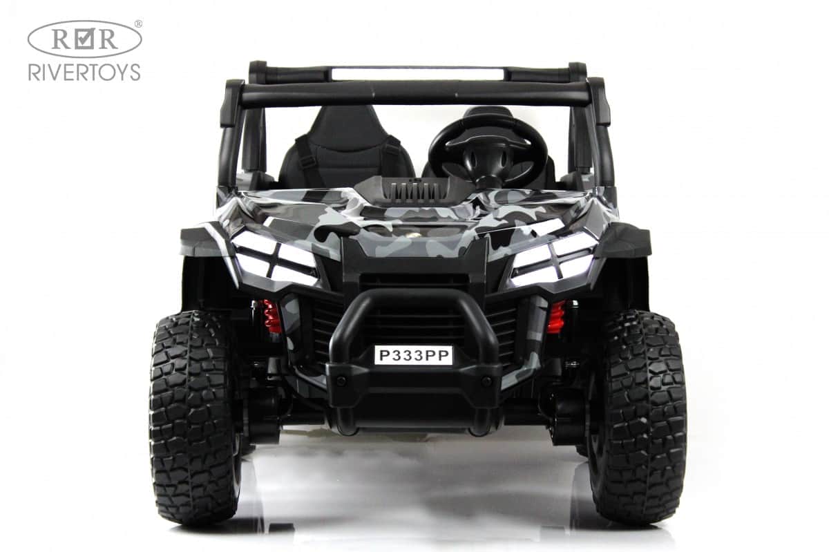 картинка Детский электромобиль P333PP (Buggy) серый камуфляж 