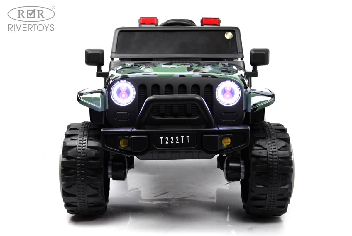 картинка Детский электромобиль T222TT 4WD камуфляж 