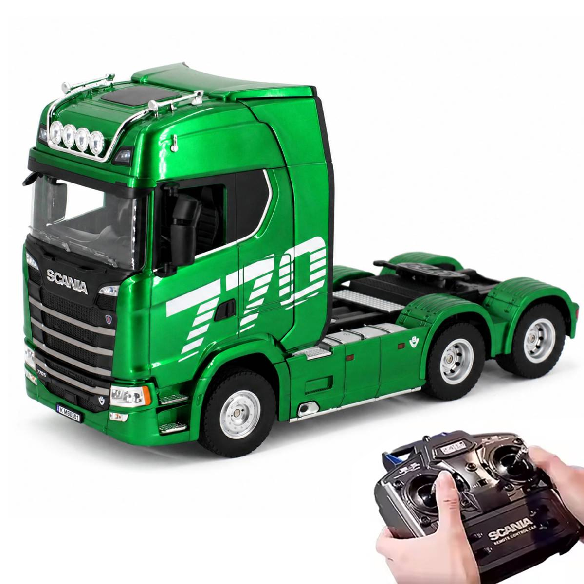 картинка Радиоуправляемый тягач Scania HUINA масштаб 1:18 - HN1501-GREEN 