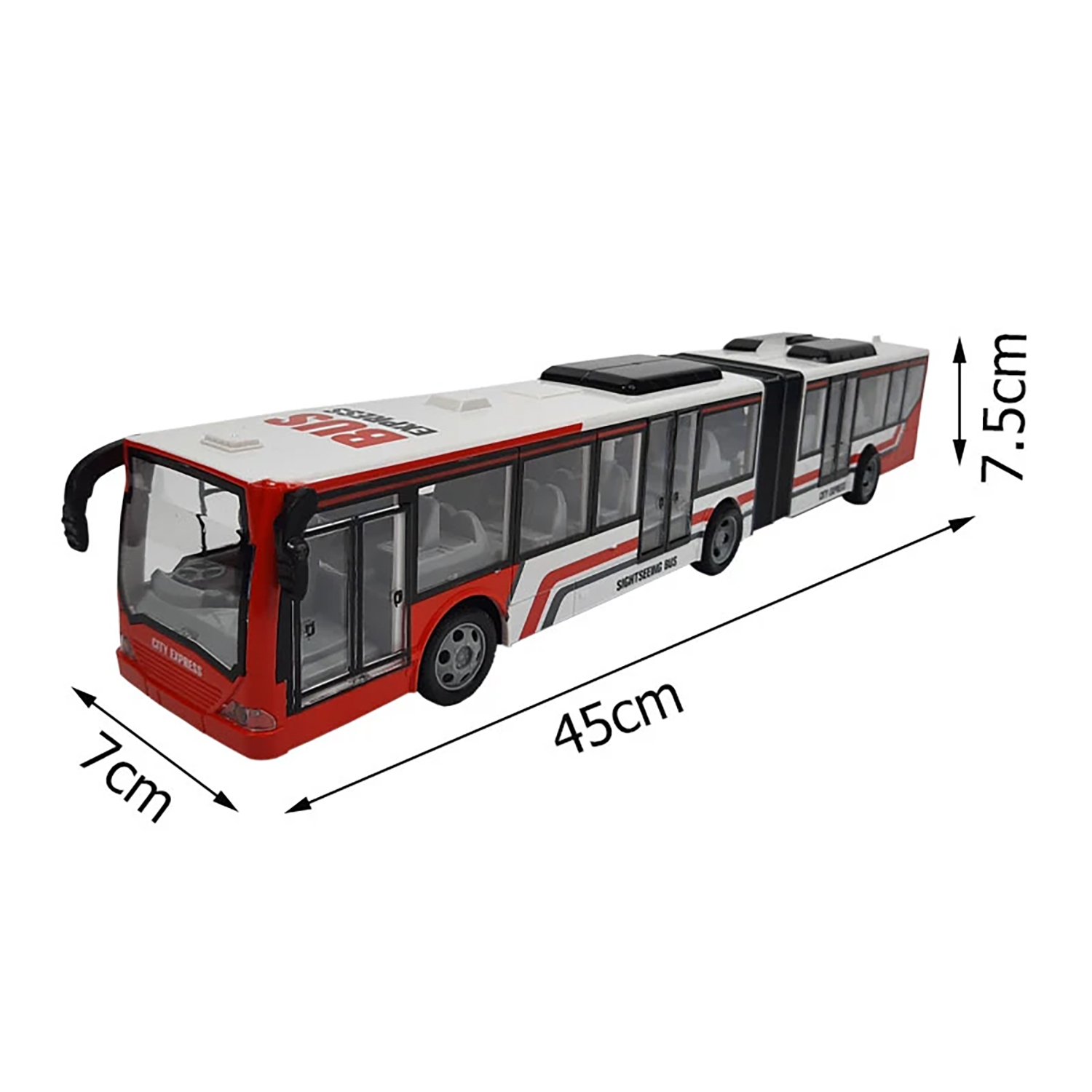 картинка Радиоуправляемый автобус с гармошкой (красный) - 666-676NA-RED 