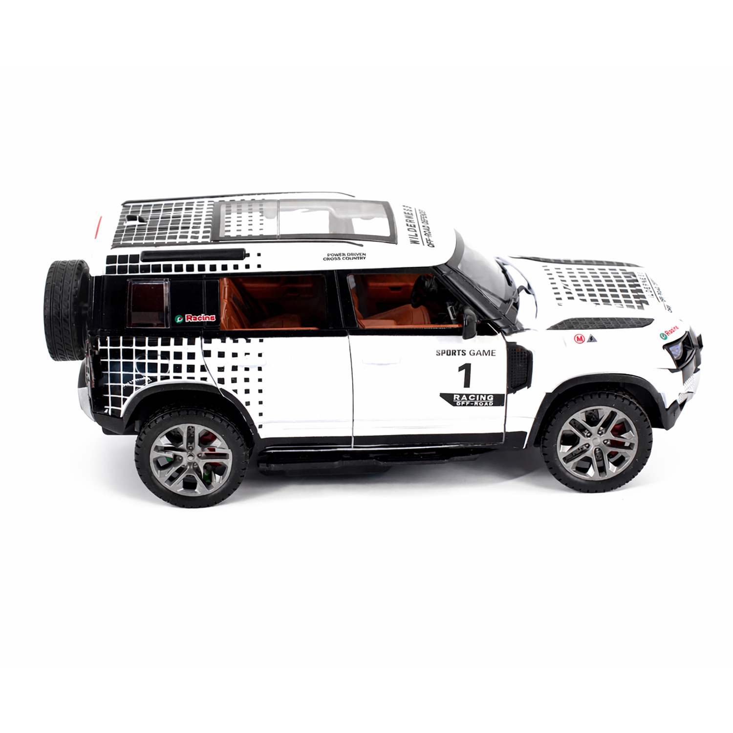 картинка Радиоуправляемая металлическая машина Land Rover Defender 1:22 - HCL-3810-WHITE 
