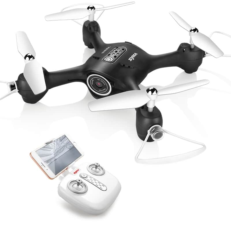картинка Радиоуправляемый квадрокоптер SYMA X23W BLACK с Wi-Fi FPV камерой - SYMA-X23W-BLACK 