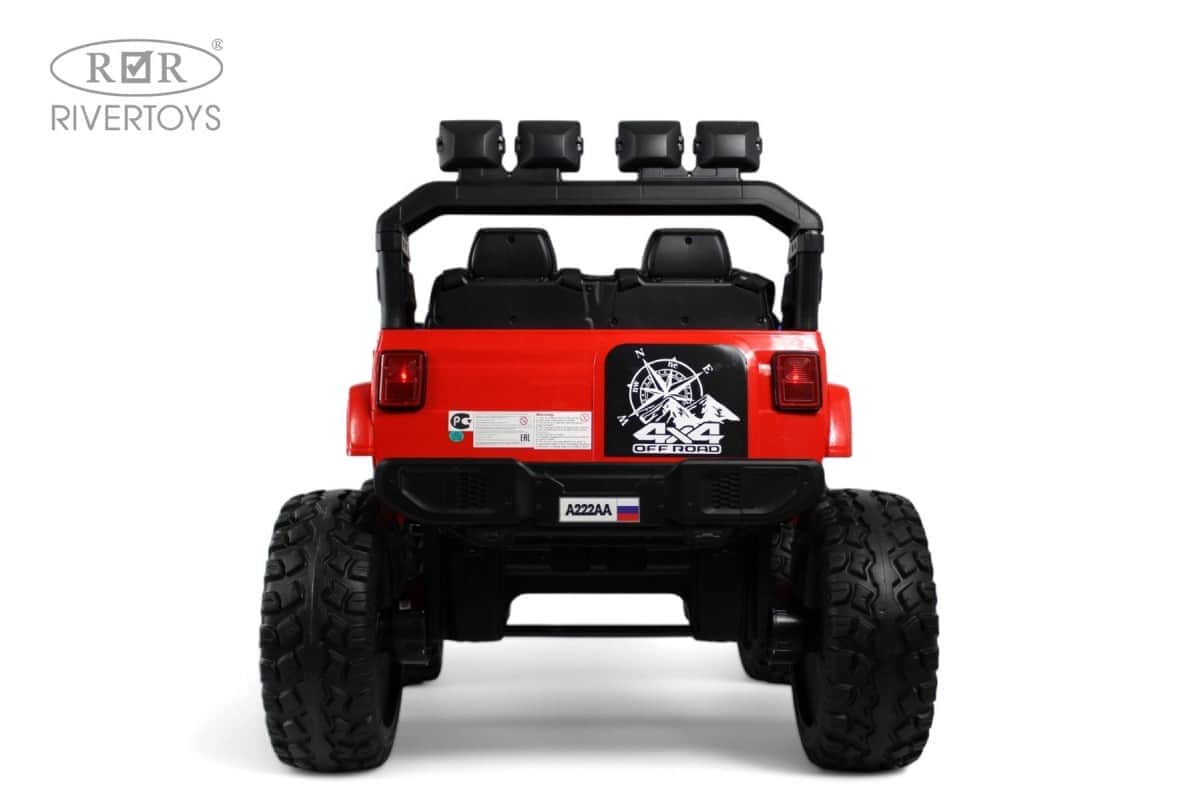 картинка Детский электромобиль Jeep A222AA красный 