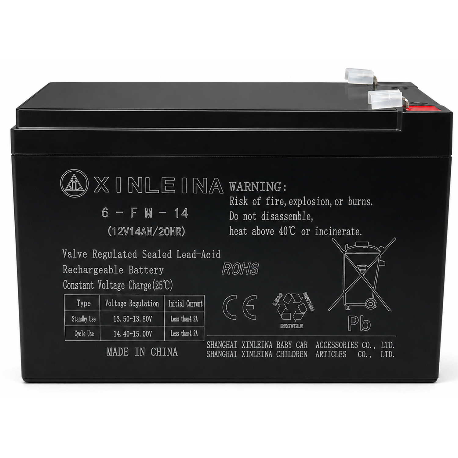 картинка Аккумулятор XINLEINA 12V14Ah/20Hr - X-6FM14 