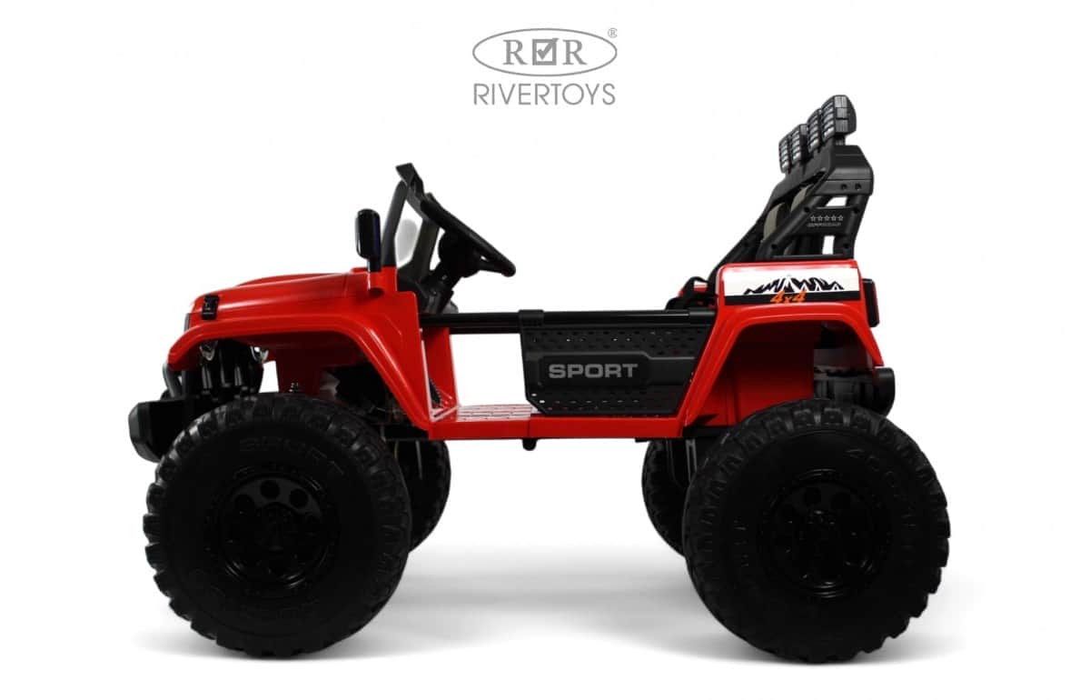 картинка Детский электромобиль Jeep A222AA красный 