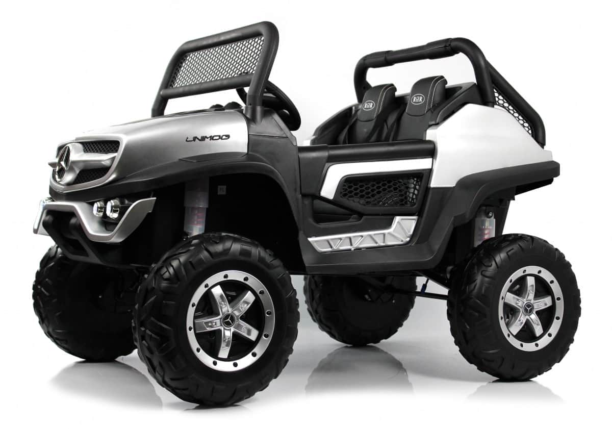 картинка Детский электромобиль Mercedes-Benz Unimog Concept (P555BP) серебристый глянец 