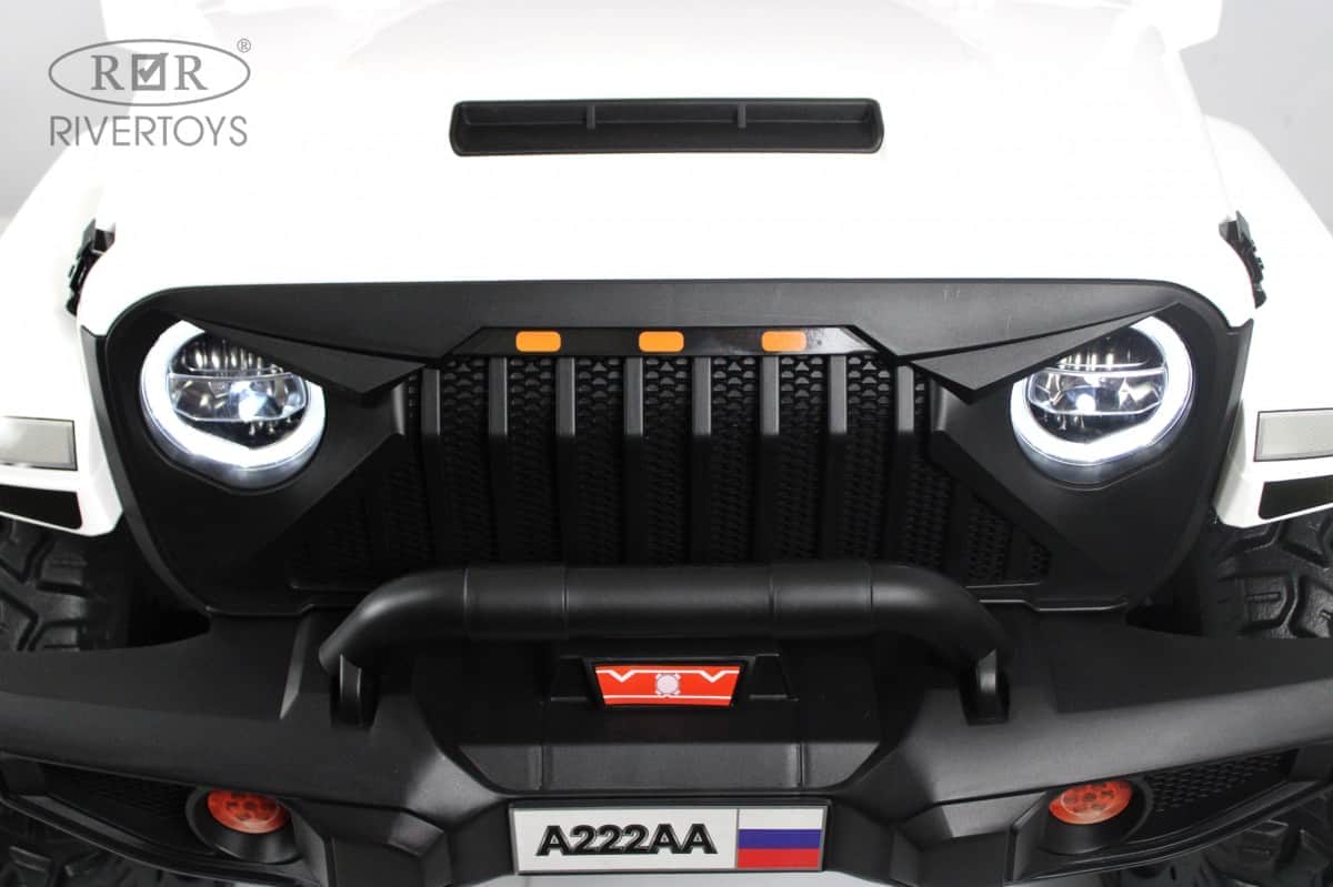 картинка Детский электромобиль Jeep A222AA белый 
