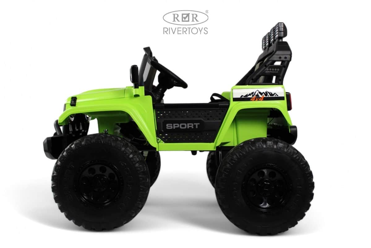 картинка Детский электромобиль Jeep A222AA зеленый 