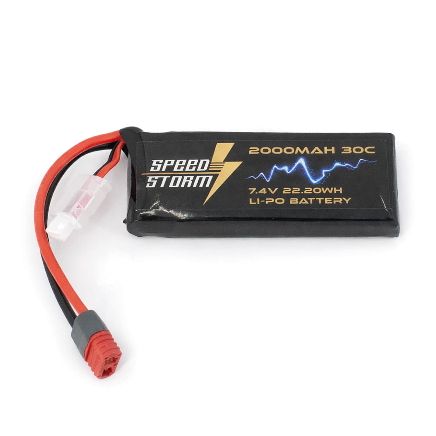 картинка Аккумулятор Speed Storm Li-Po 7.4V 30C 2000 mAh разъем T-plug (Deans) - SS-2S2000-30-D 