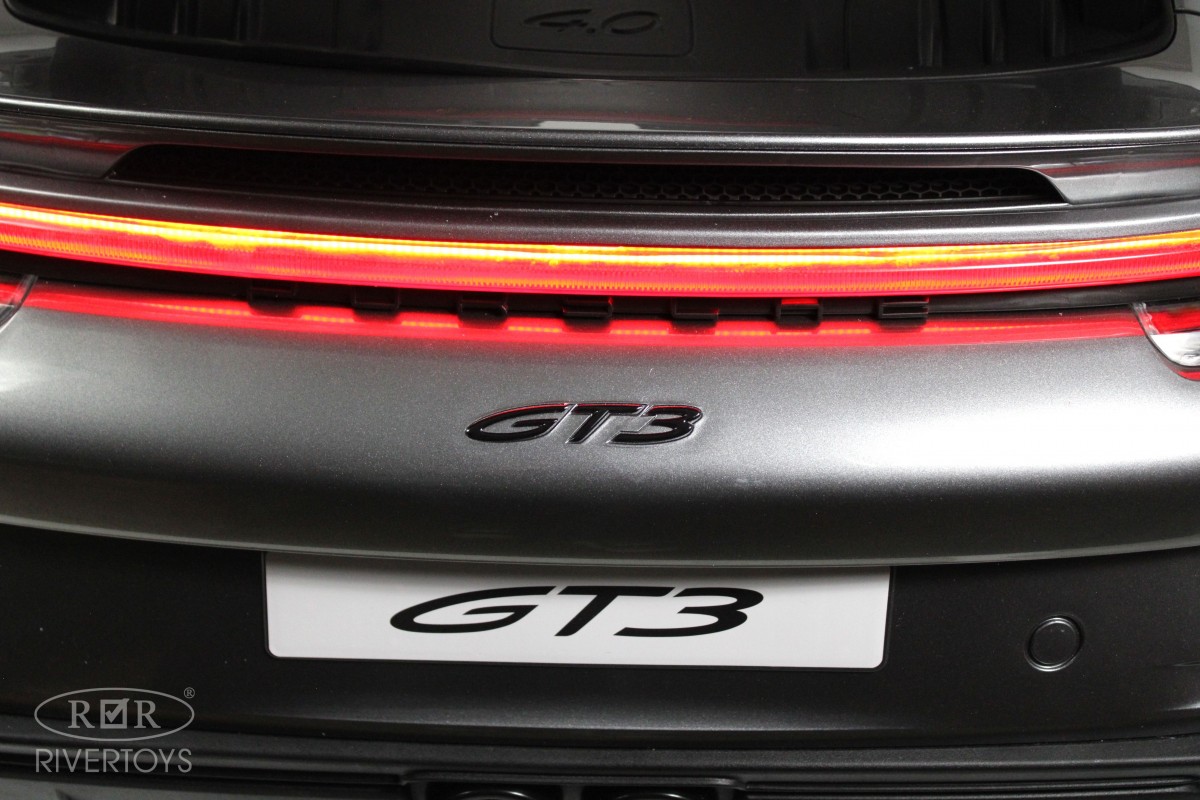 картинка Детский электромобиль Porsche 911 GT3 (Y911YY) серый глянец 