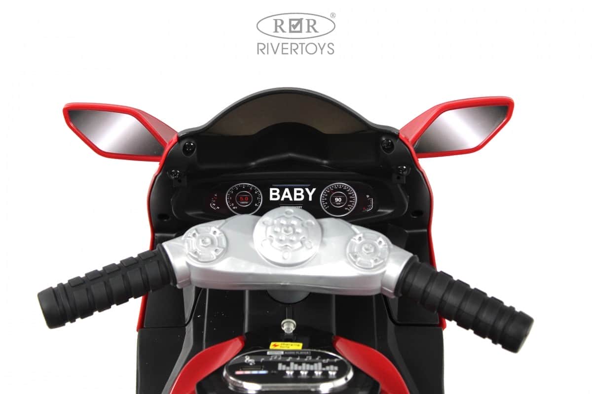 картинка Детский электромотоцикл K222AM красный 