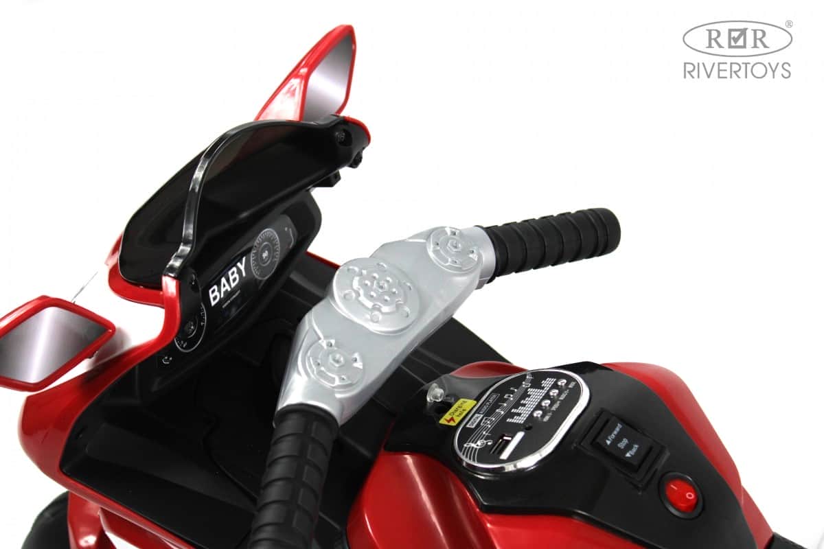 картинка Детский электромотоцикл K222AM красный 