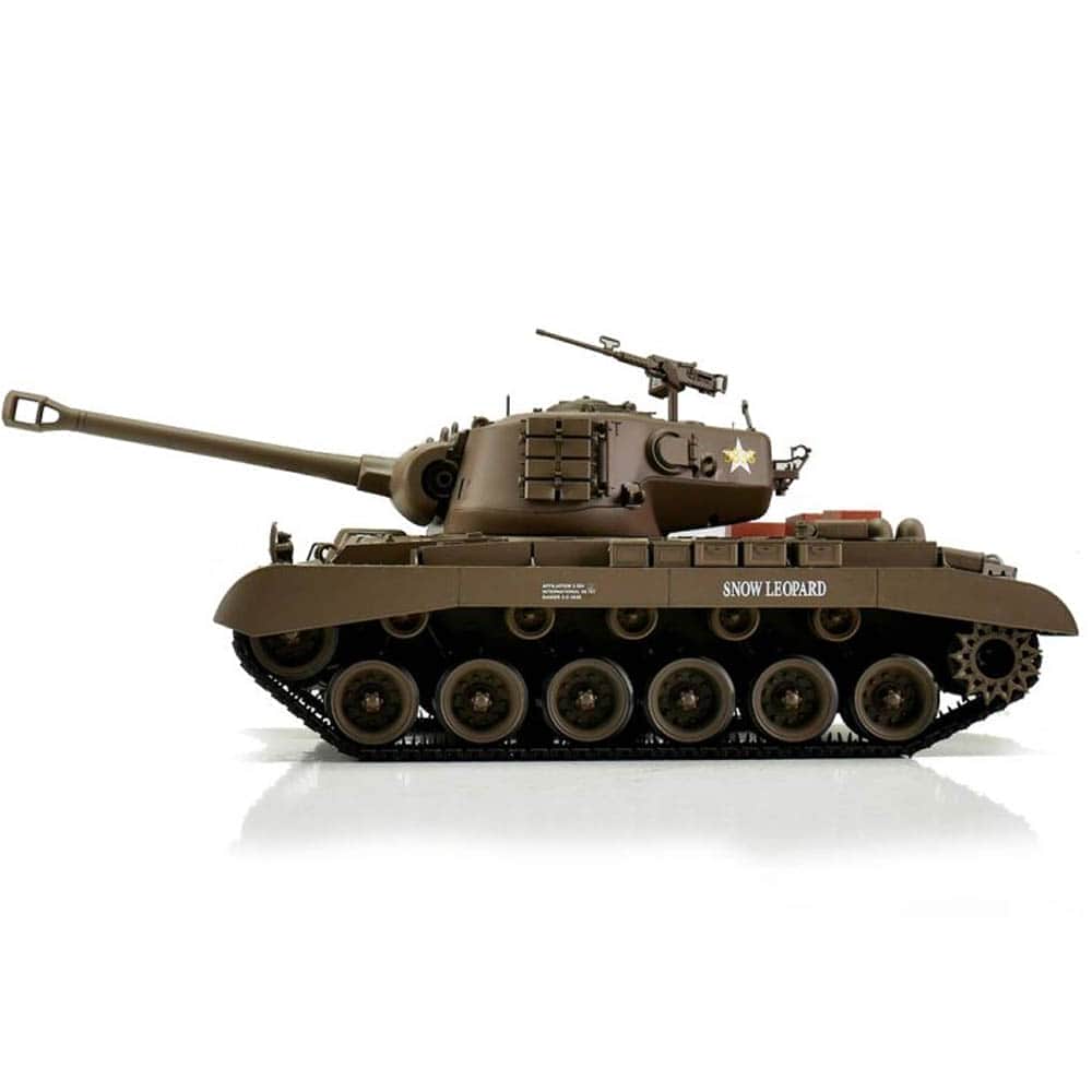 картинка Радиоуправляемый танк Heng Long Snow Leopard USA M26 V7.0 масштаб 1:16 - 3838-1 V7.0 