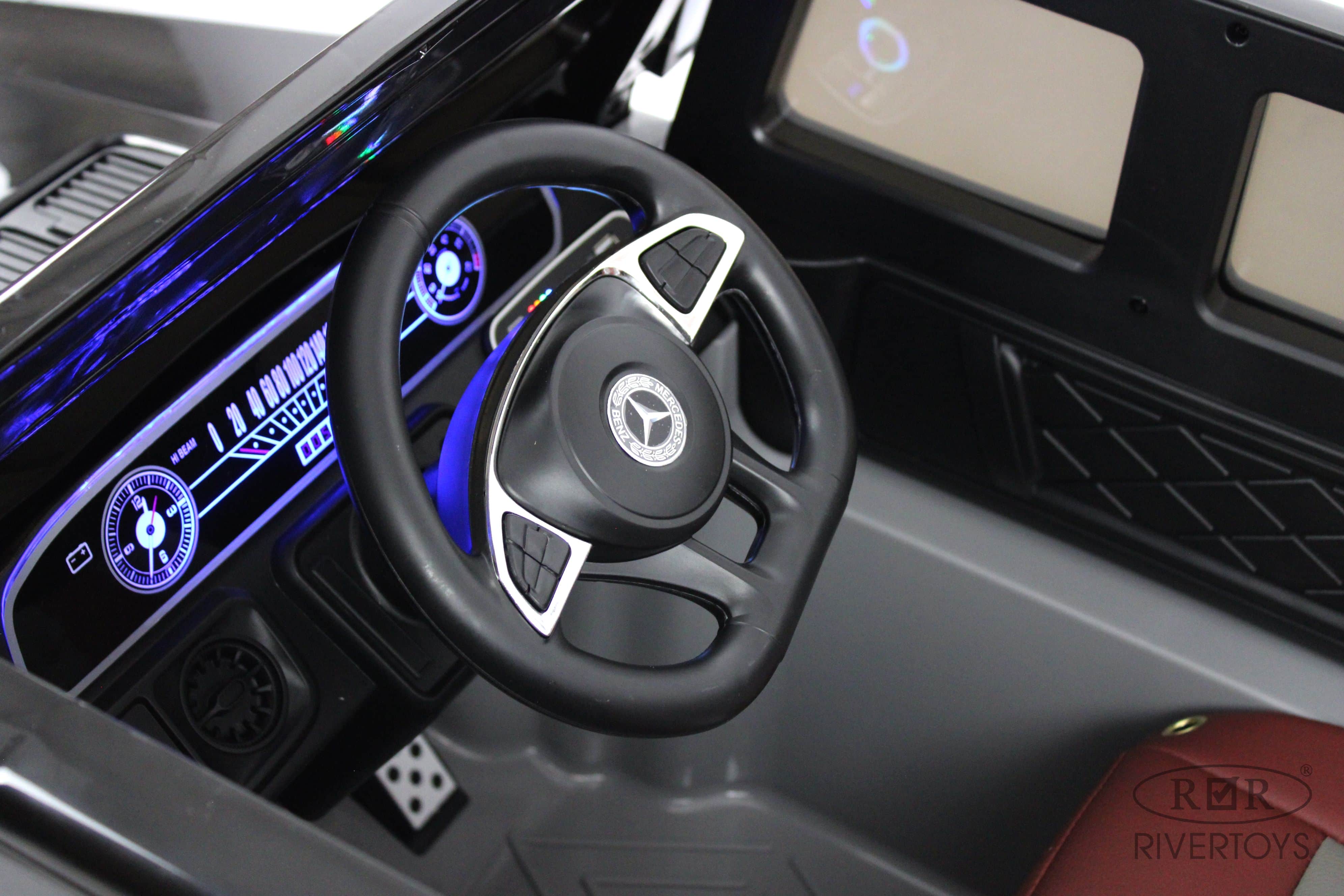картинка Детский электромобиль Mercedes-Benz EQG (E222EE) серый 