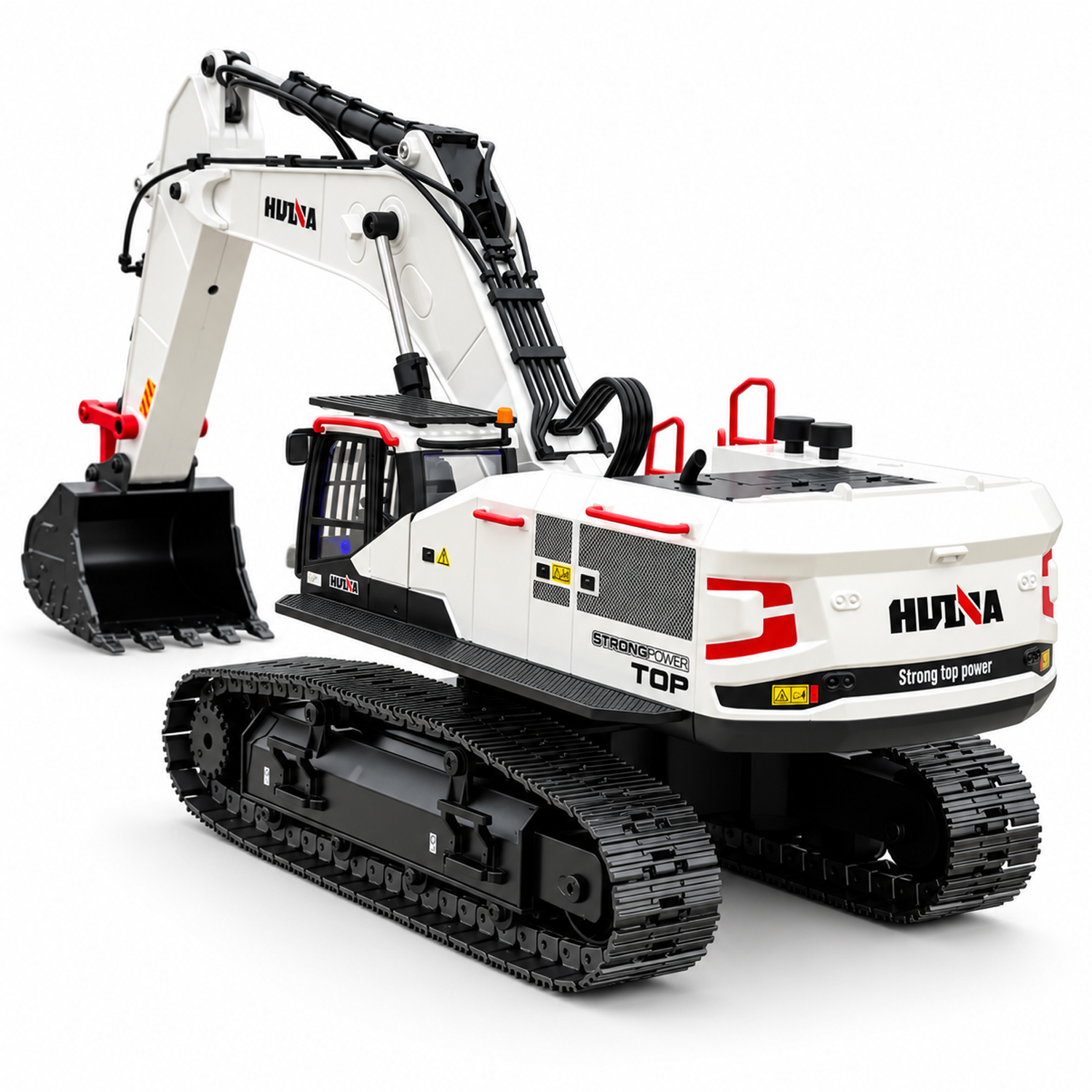 картинка Радиоуправляемый экскаватор белый HUI NA TOYS масштаб 1:14 2.4G - HN1594-WHITE 