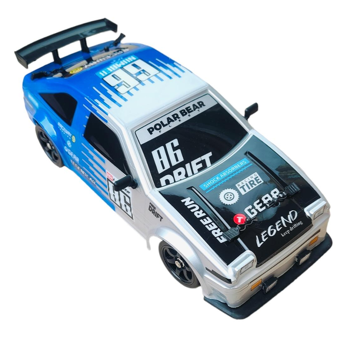 картинка Радиоуправляемая машина для дрифта HB Toyota AE86 (4WD, свет, пар, акб, 1:16) - SC16A07-1 