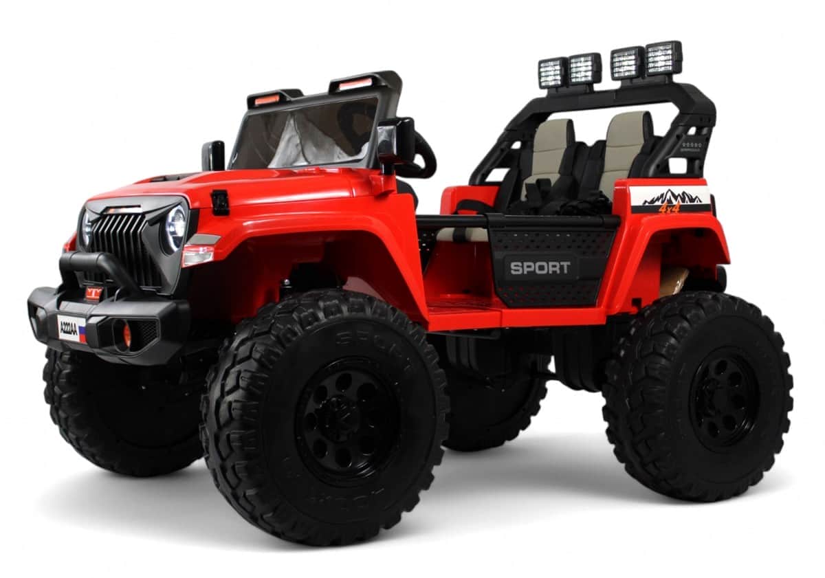 картинка Детский электромобиль Jeep A222AA красный 