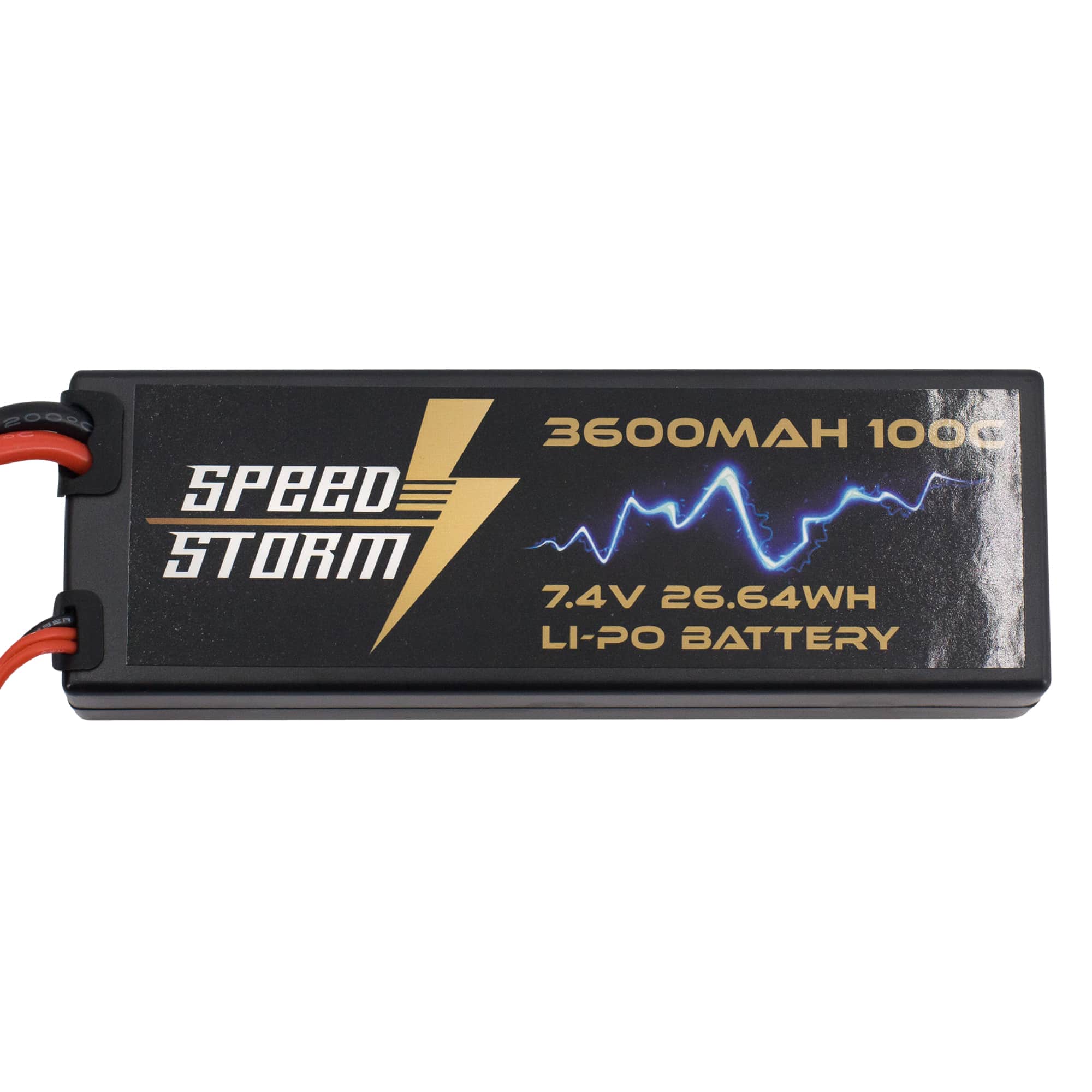 картинка Аккумулятор Speed Storm Li-Po 7.4V 100C 3600 mAh Hard Case разъем T-plug (Deans) - SS-2S3600-100-D 