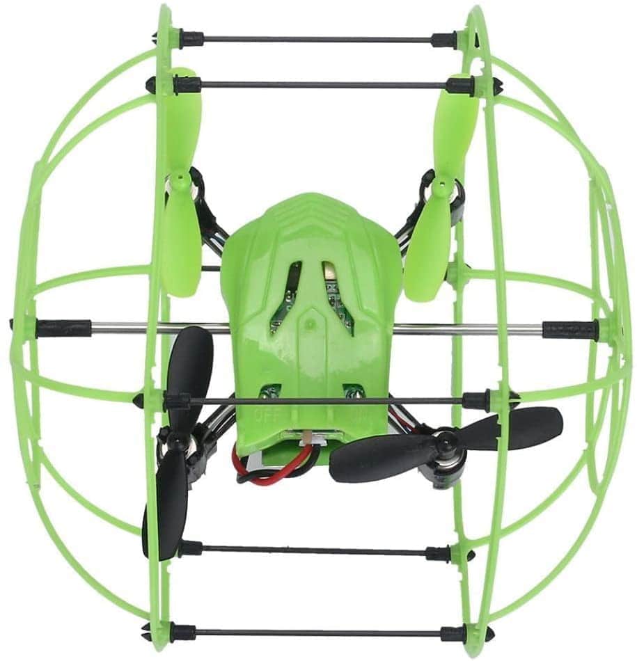 картинка Радиоуправляемый квадрокоптер с защитной сеткой Green SkyWalker - HM1336-GREEN 