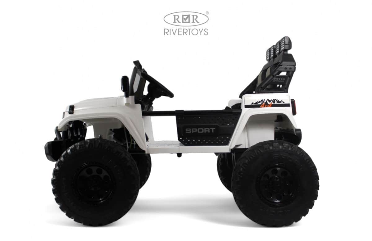 картинка Детский электромобиль Jeep A222AA белый 