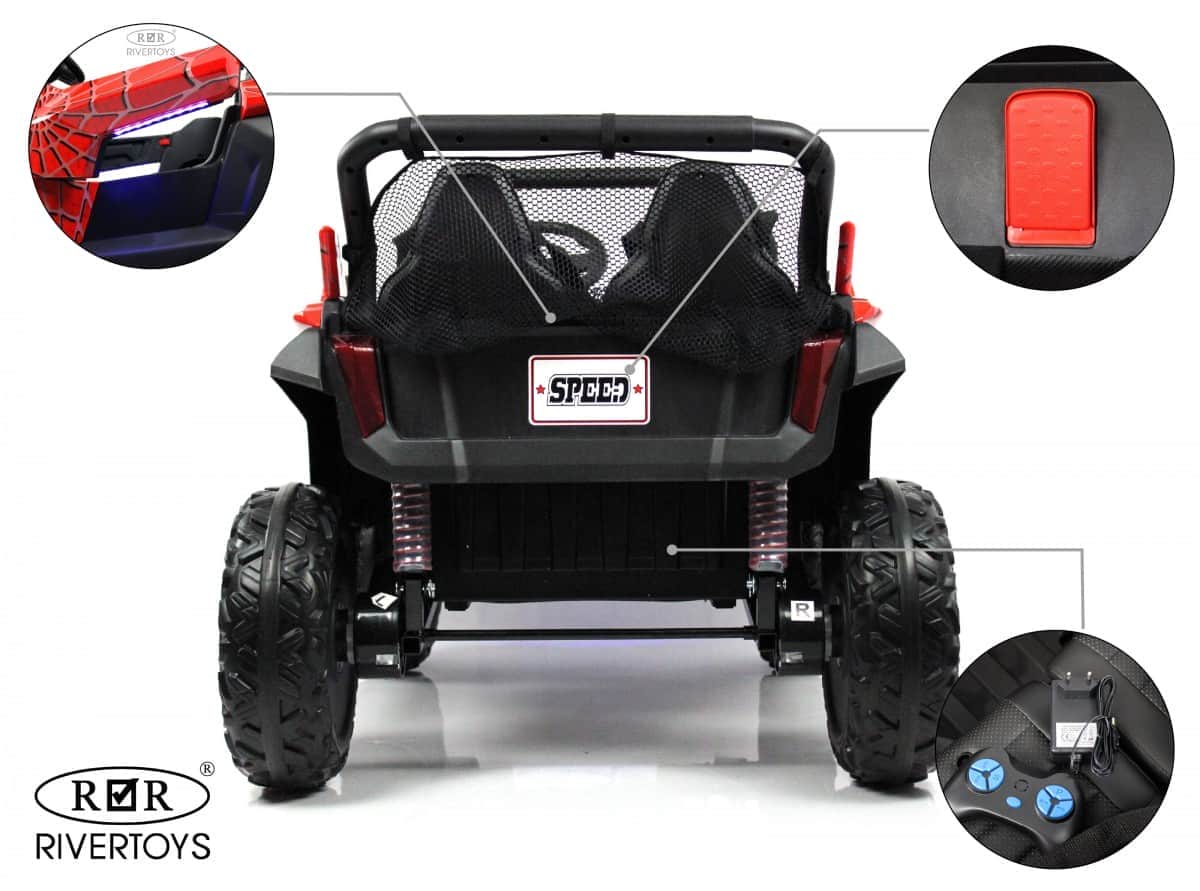 картинка Детский электромобиль T777TT 4WD красный Spider 