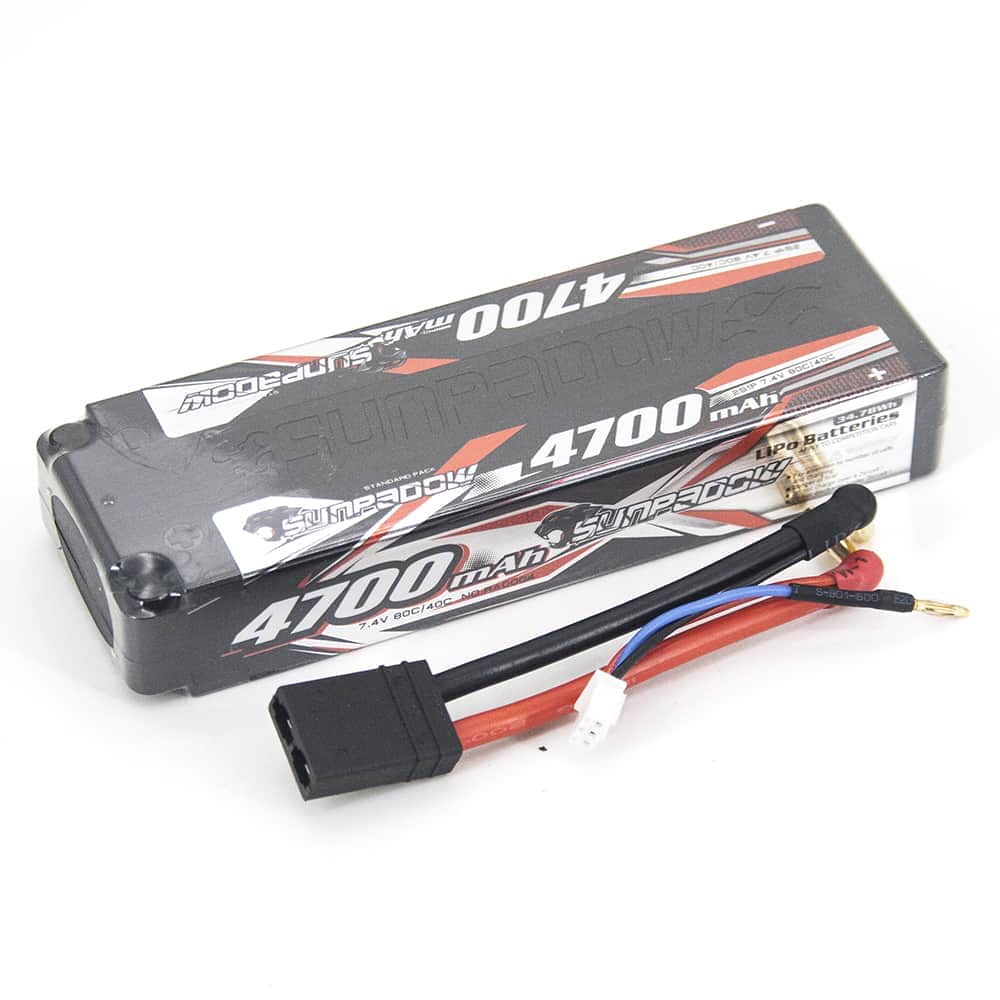 картинка Аккумулятор Sunpadow Li-Po 7.4V 4700 40C S TRX plug - SP-4700-2-40C-S-T 