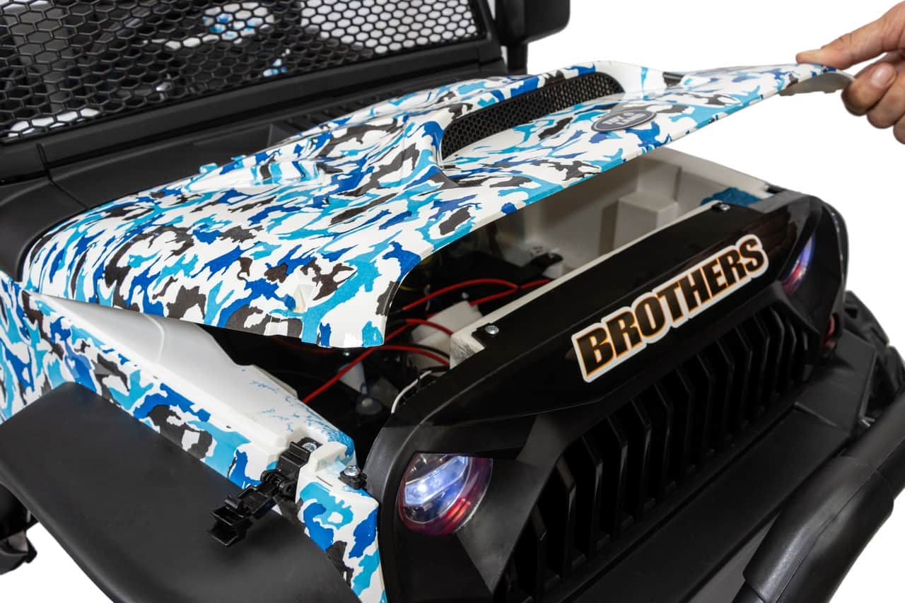 картинка Джип Jeep 24V JC666 Хаки синий краска 