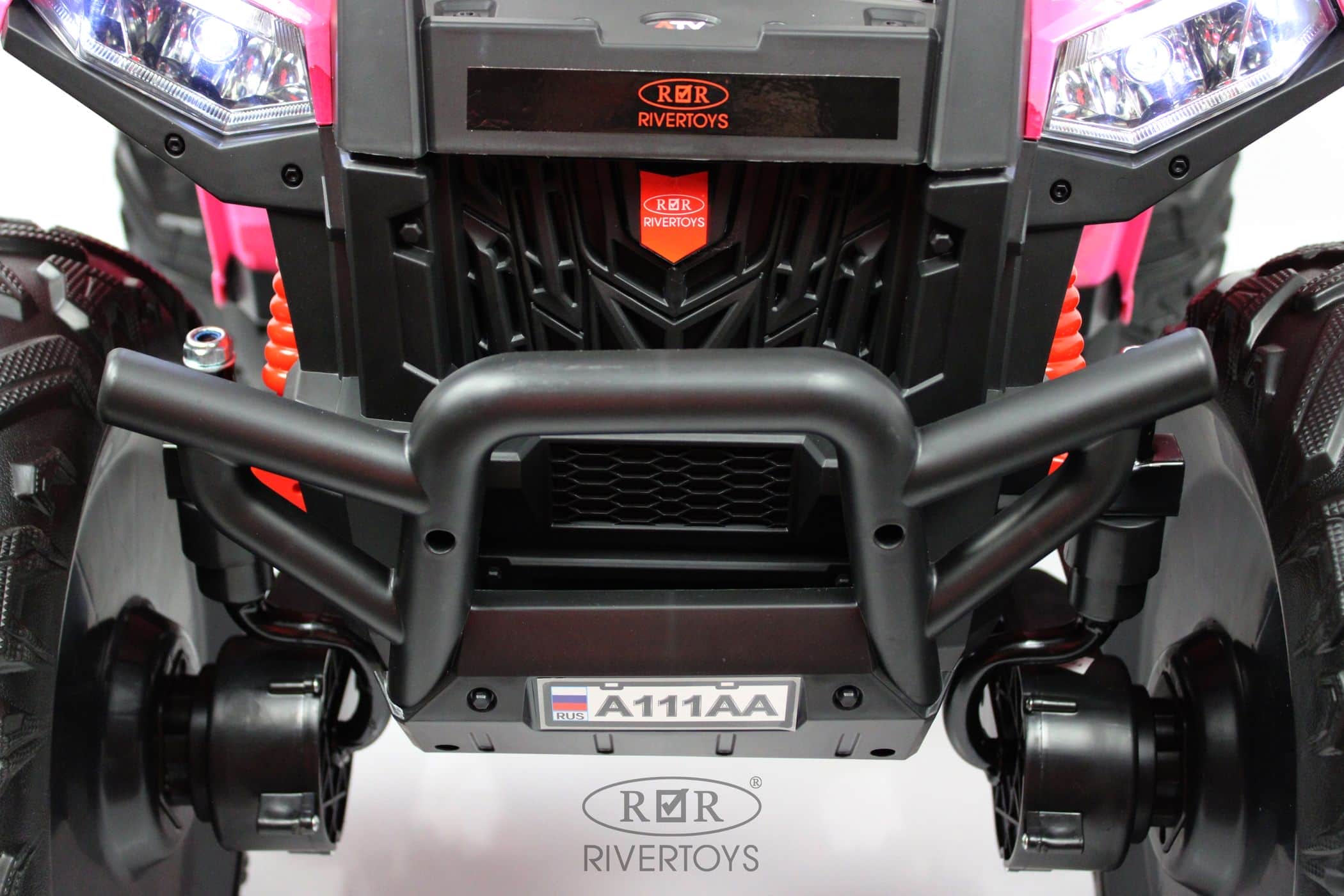 картинка Детский электроквадроцикл A111AA 4WD розовый камуфляж 