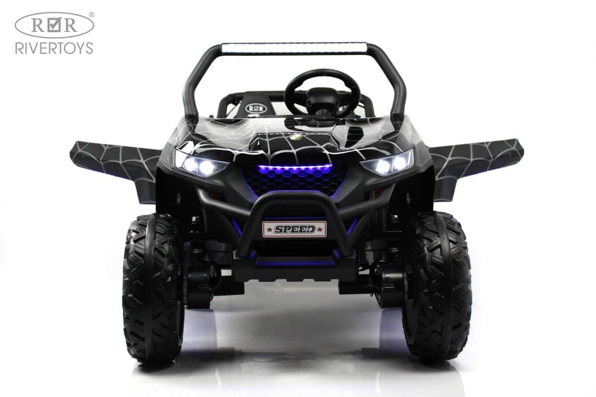 картинка Детский электромобиль T777TT 4WD черный Spider 
